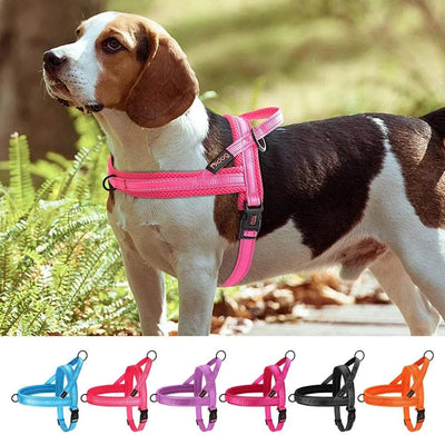 Introducing the ProStarpet Nylon Reflective Dog Harness, the ultimate solution for pet owners seeking comfort, control, and safety during walks or training.
